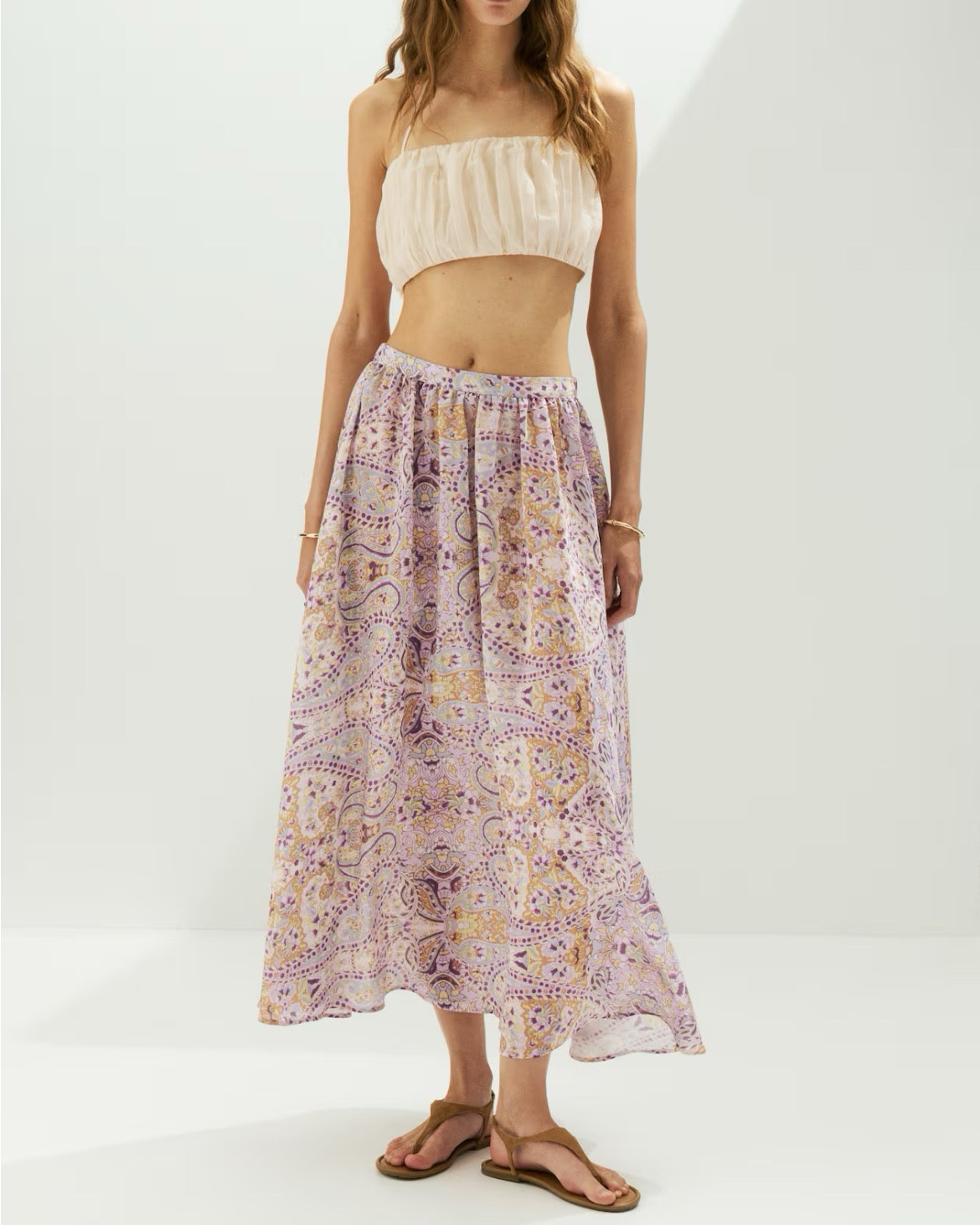Purple patterned midi skirt 

#LTKSeasonal