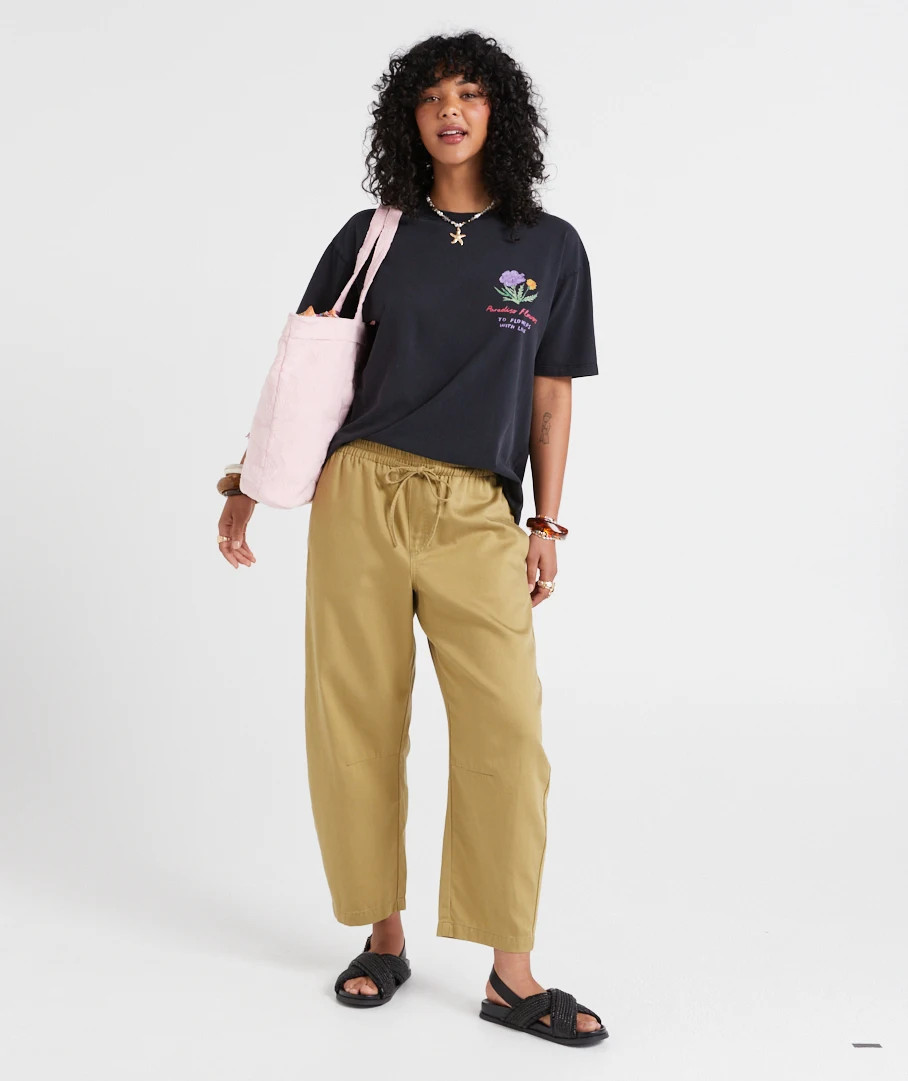 HOLLY BARREL LEG PANT | Sportsgirl