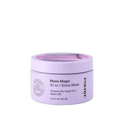 Eva NYC Mane Magic 10-in-1 Shine Mask, Hair Mask Infused with Argan Oil and Neem Oil, 8.4 fl oz | Amazon (US)