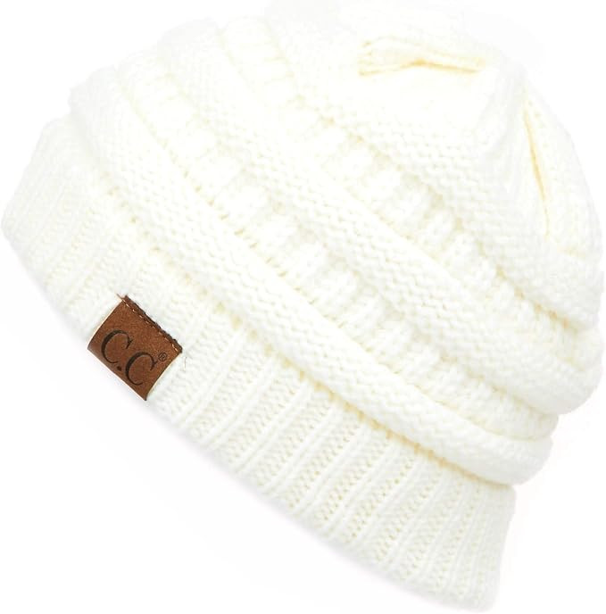 C.C Exclusives Cable Knit Beanie - Thick, Soft & Warm Chunky Beanie Hats | Amazon (US)