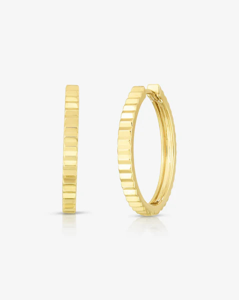 Fluted Gold Hoops | Ring Concierge
