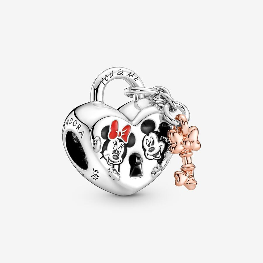 Disney Mickey Mouse & Minnie Mouse Padlock Charm | Pandora (US)