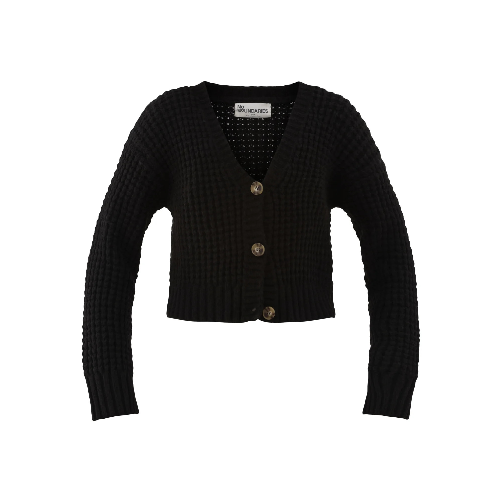 No Boundaries Chunky Knit Cardigan Sweater, Women’s | Walmart (US)