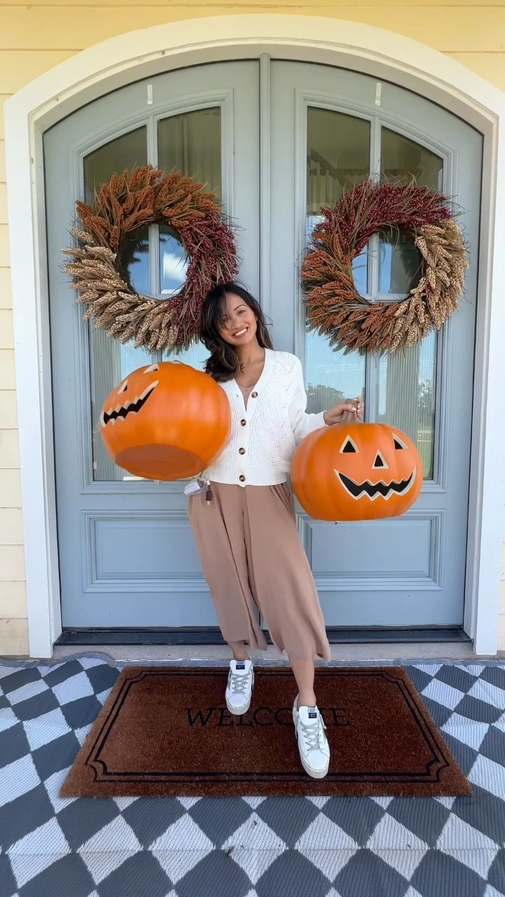 Love these big jack-o-lanterns 🎃 I got on sale for $25! Such a good find for our front porch decor! 

#LTKFallSale #LTKSeasonal #LTKHome