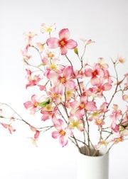 Pink Artificial Dogwood Flower Branch - 33" | Afloral (US)