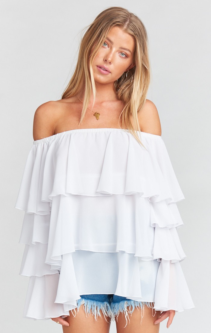 Chi Chi Top ~ White Chiffon | Show Me Your Mumu