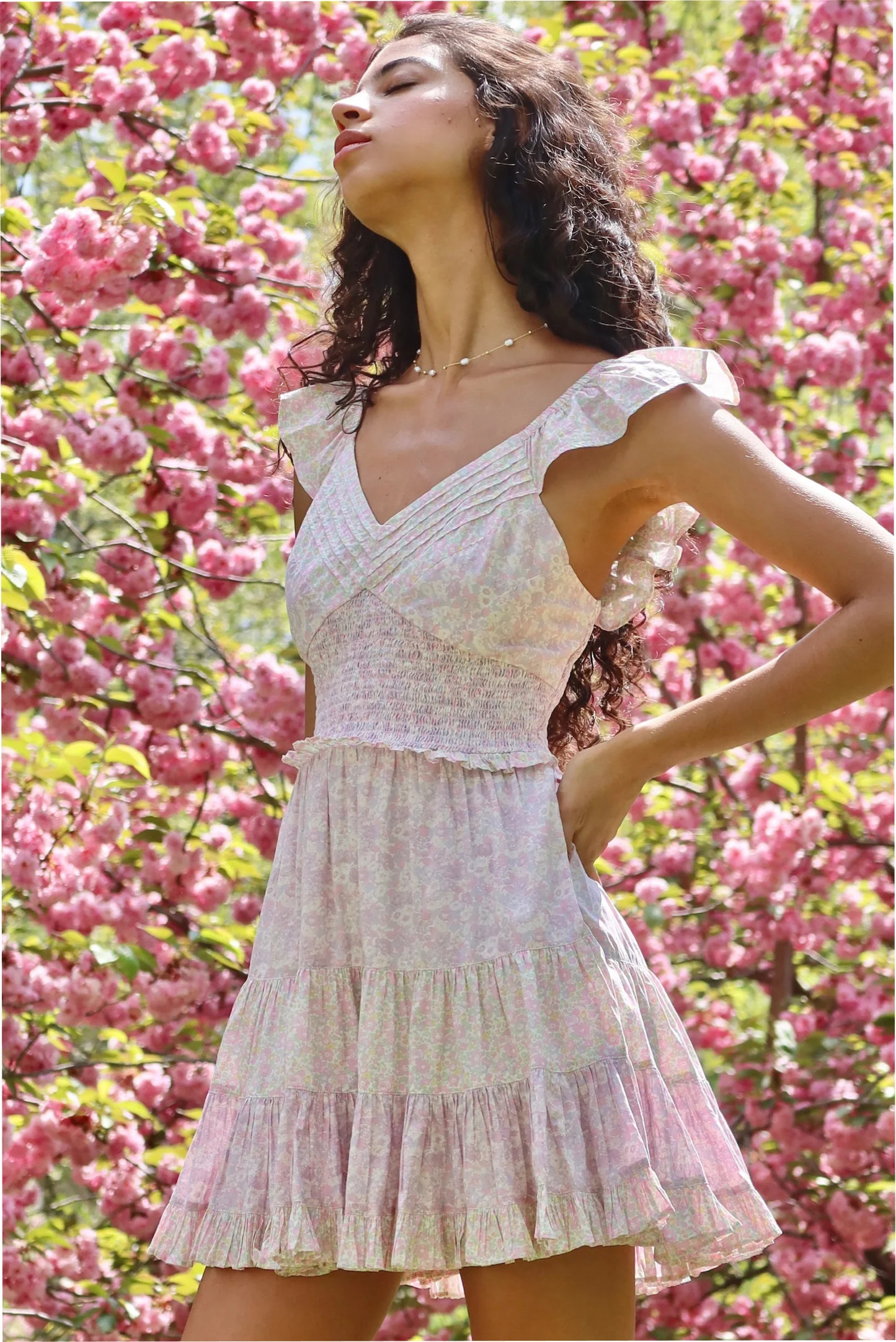Made With Liberty Fabrics Preseline Mini Dress | LoveShackFancy
