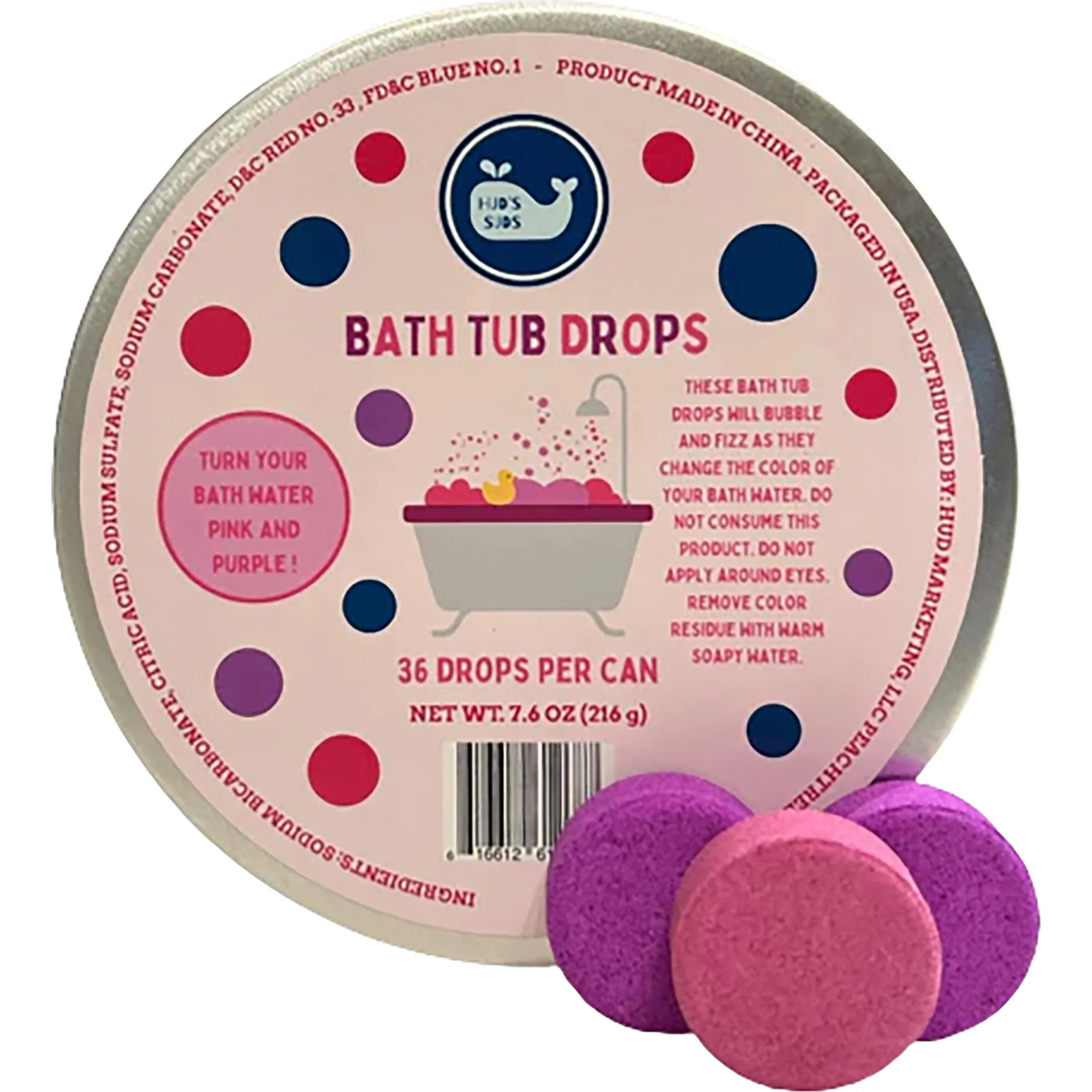 Bath Water Color Drops, Pink and Purple | Maisonette