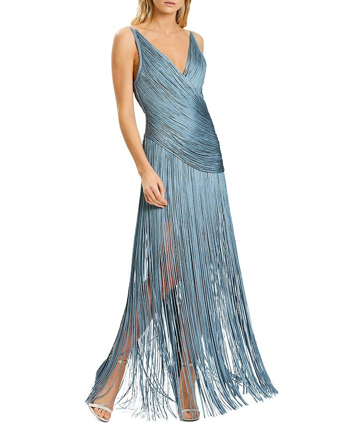 Draped Fringe Gown | Bloomingdale's (US)