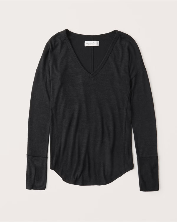 Long-Sleeve Cozy Legging Tee | Abercrombie & Fitch (US)
