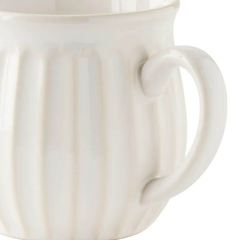 The Pioneer Woman Colette 12-Ounce Stoneware Mug, White | Walmart (US)