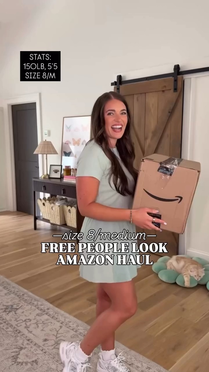 Sizing info: I’m a true size 8/M & 5’5. My waist 29”, hips 40”, & bust 36.5” Skort set TTS - M • denim jacket & white button down shirt TTS - M • orange, black, & blue workout dresses TTS - M • brown tank + bike short & buttery soft yellow tank + pant set size L • oversized black denim jacket size L • green & black skort set TTS - M • hotshot pant set TTS - M - so comfy & stretchy (could size up 1 for oversized!) All shoes TTS!!  

 #LTKdayinmylife #LTKgrwm #LTKootd