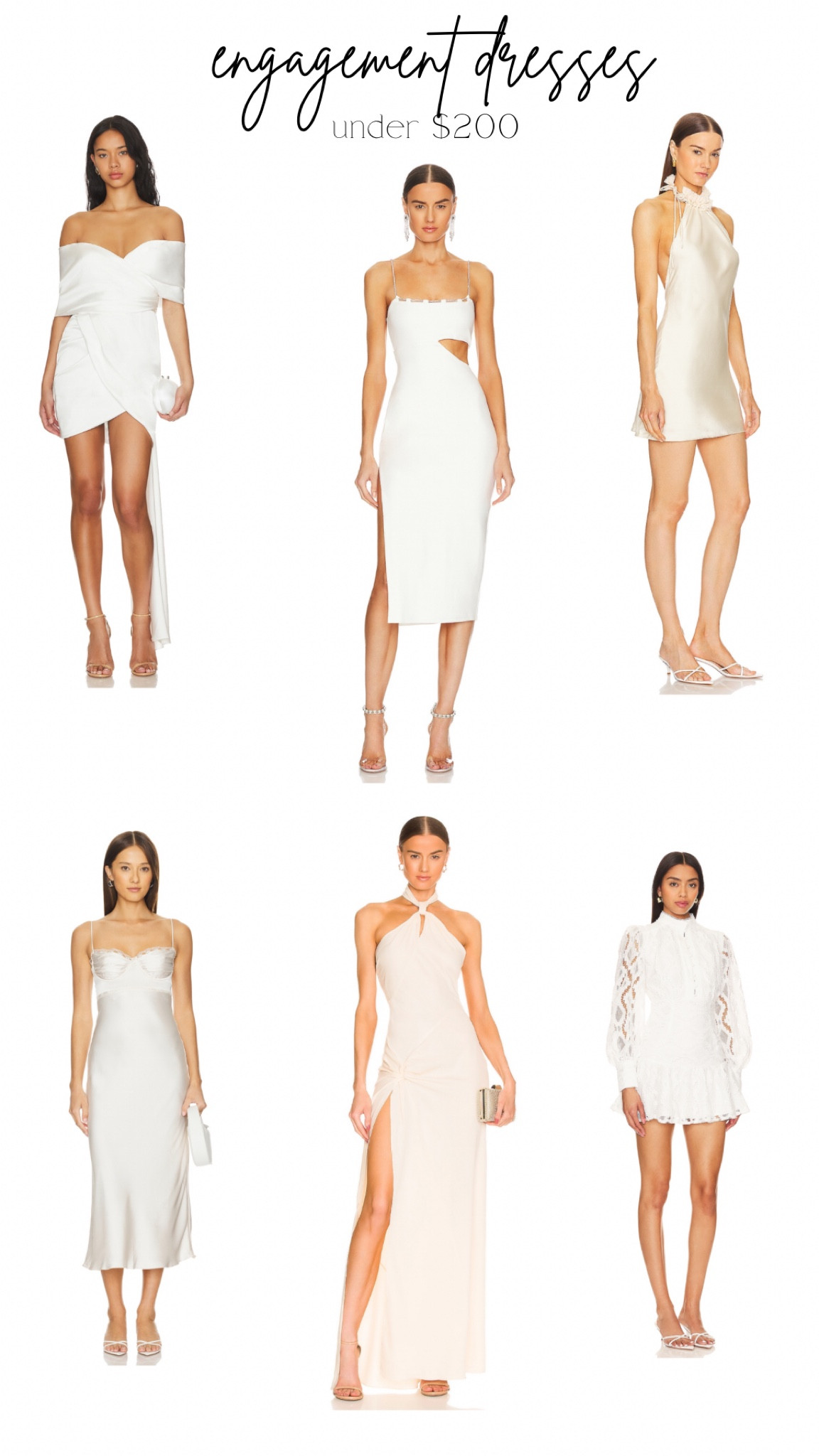 engagement dresses for pictures, proposal day, party all under $200 🤍

#LTKStyleTip #LTKNYFW #LTKWedding