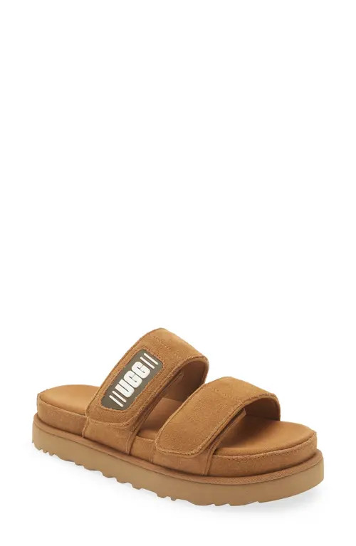 UGG(r) Greer Platform Sandal in Chestnut Suede at Nordstrom, Size 6 | Nordstrom