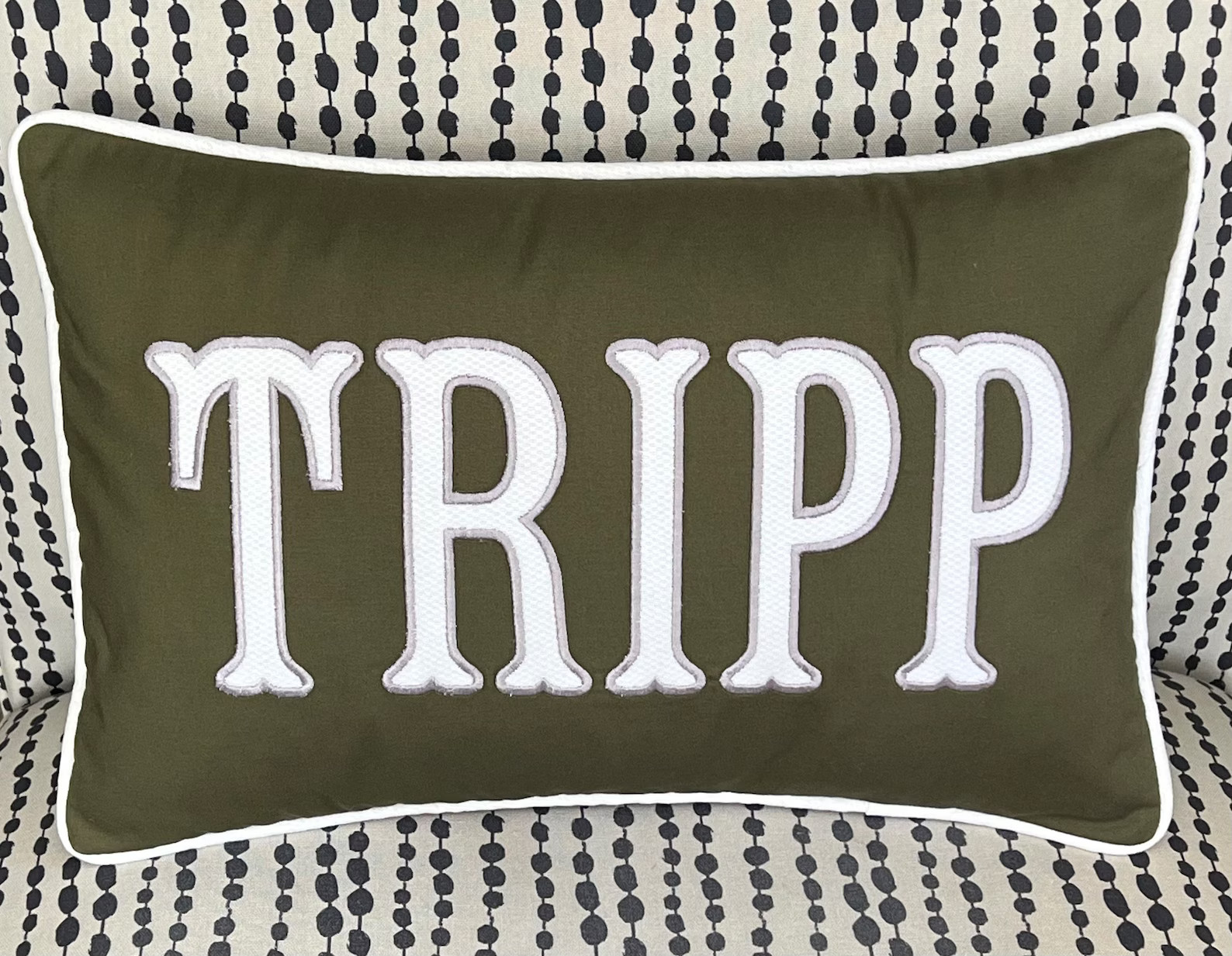 Personalized Applique Pillow With Name, Includes Insert, Dorm Decor for Girls Boys, Monogrammed L... | Etsy (US)