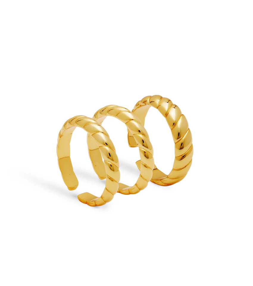 Rope Ring Stack (Gold) | Abbott Lyon
