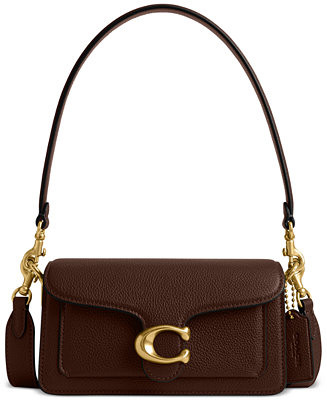 COACH Polished Pebble Leather Mini Tabby Shoulder Bag 20 - Macy's | Macy's