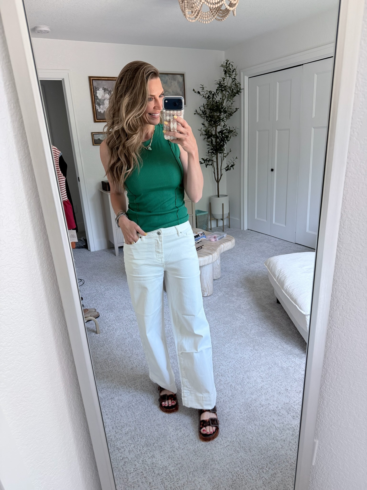 Love how everything pairs together with these white denim jeans!

#LTKootd #LTKOver40 #LTKSeasonal