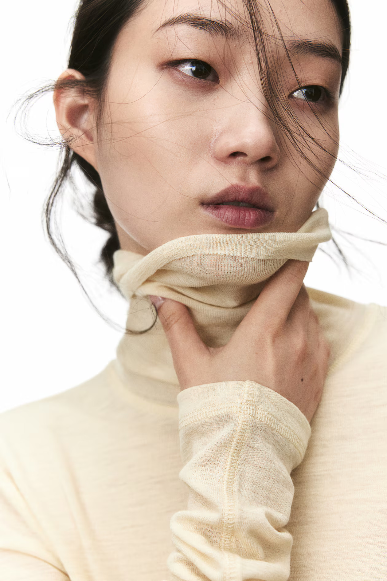 Polo-neck wool top | H&M (UK, MY, IN, SG, PH, TW, HK)