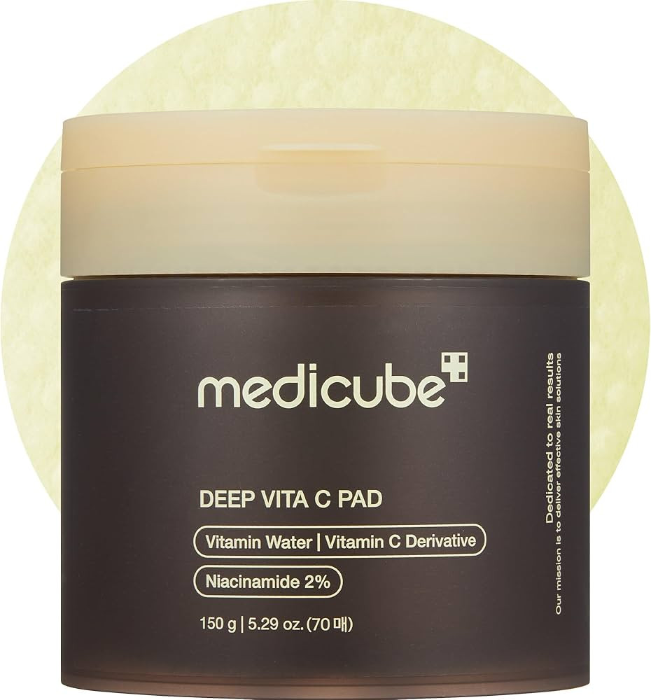 Medicube Deep Vita C Facial Toner Pads for Uneven Skin Tone, 500,000PPM of Vitamin Water & 3 Type... | Amazon (US)