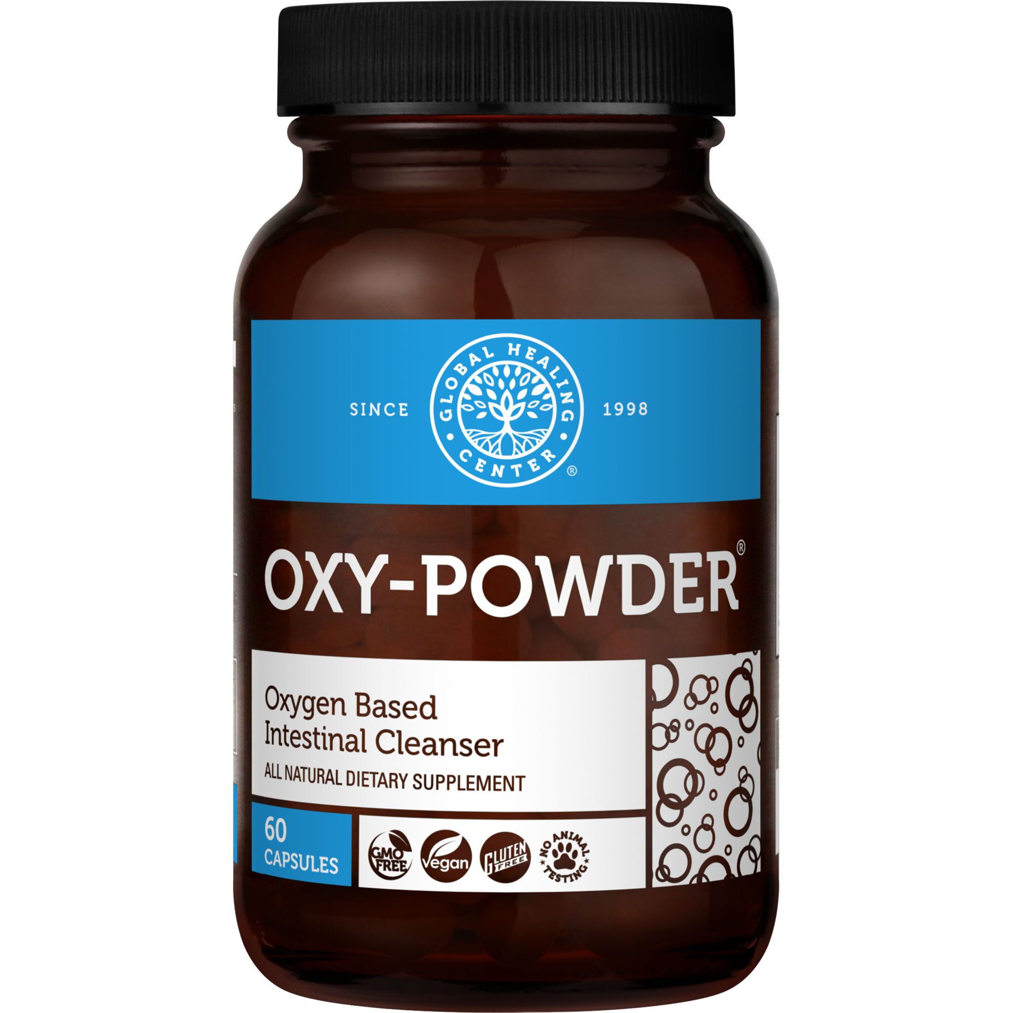 Oxy-Powder® Safe and Natural Colon Cleanser by Global Healing®, 60 Capsules | Walmart (US)