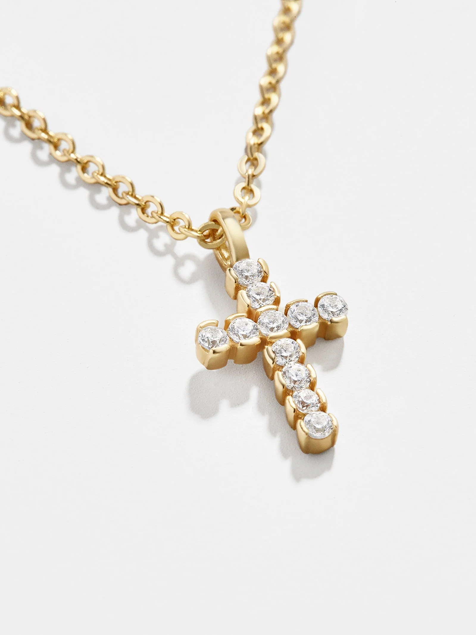 Agape 18K Gold Necklace - Clear/Gold | BaubleBar (US)