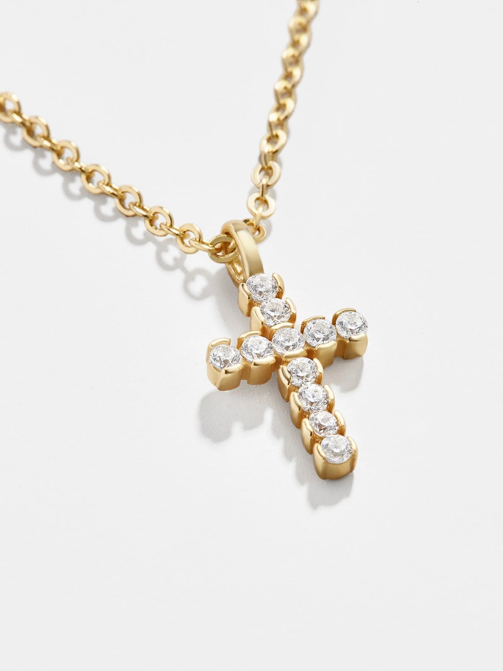 Agape 18K Gold Necklace - Clear/Gold | BaubleBar (US)