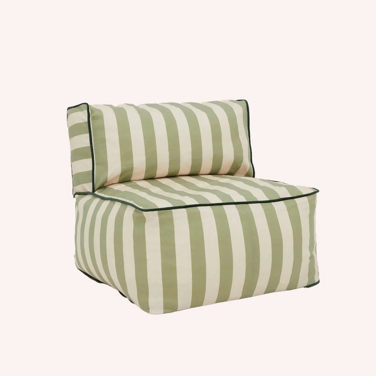Striped Toddler Lounger - Green by Phil\u00e9 | the memo | The Memo (Australia & New Zealand)