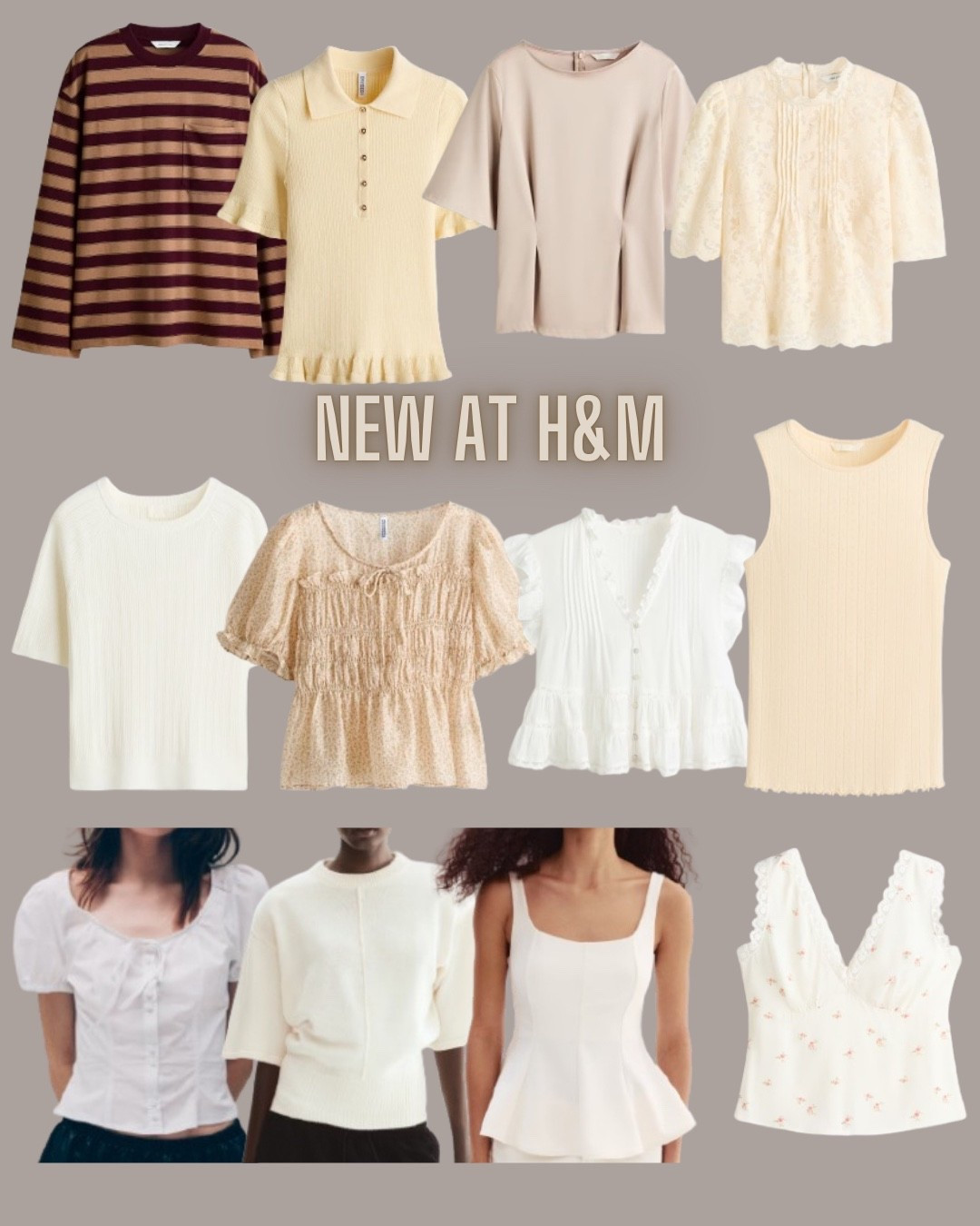 H&M fashion
Spring tops
Cardigan
