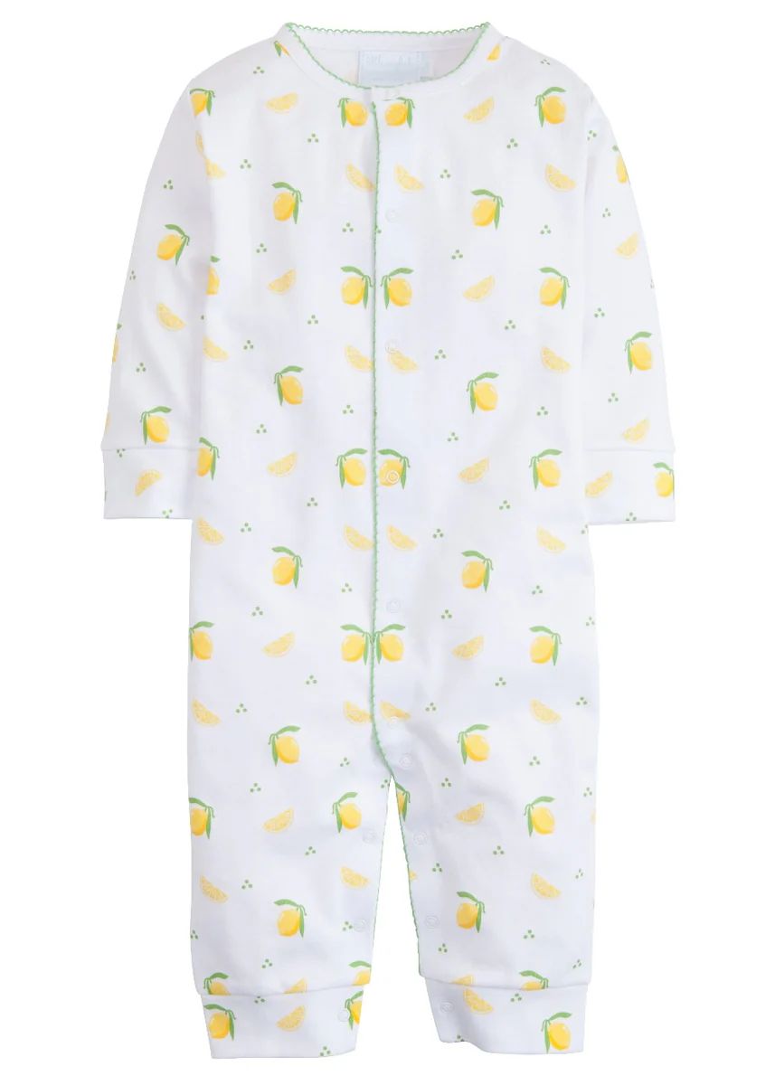 Girl Printed Romper - Lemons | Little English