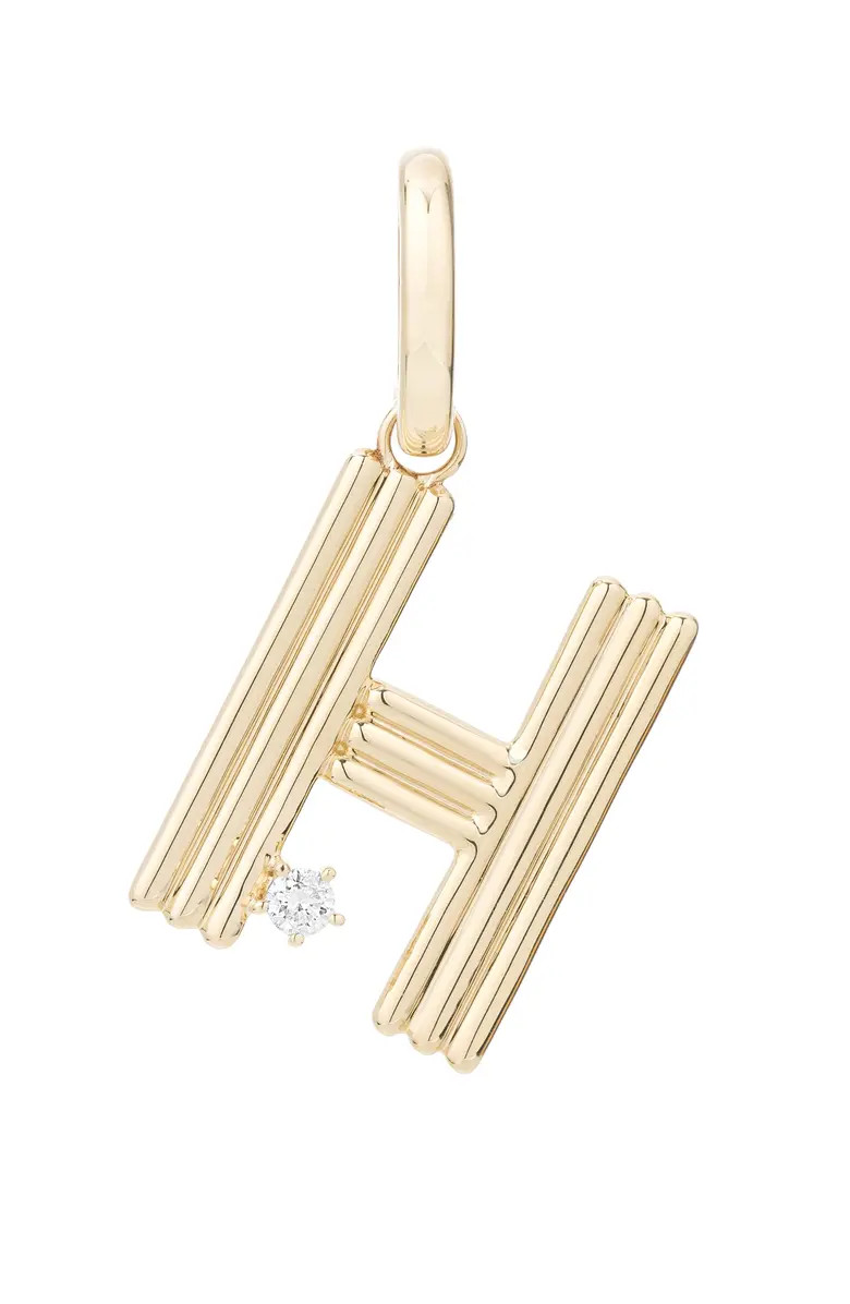 Adina Reyter Groovy Initial Diamond Pendant Charm | Nordstrom | Nordstrom