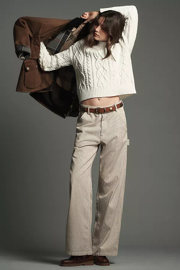 Teri Wide-Leg Carpenter Pants | Anthropologie (US)