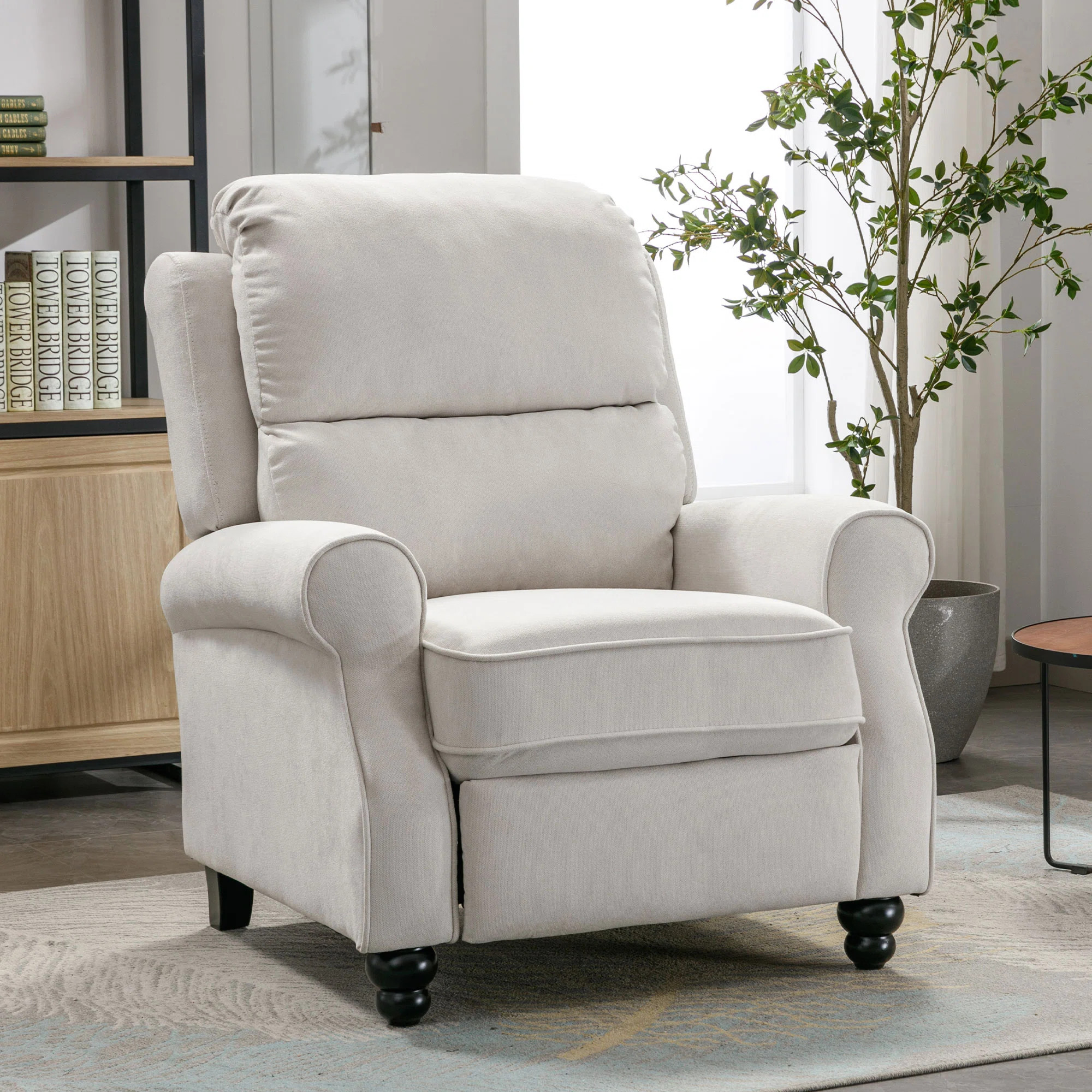 Claire 35.4'' Wide Classic and Soft Push Back Recliner with Wide Backrest | Wayfair North America