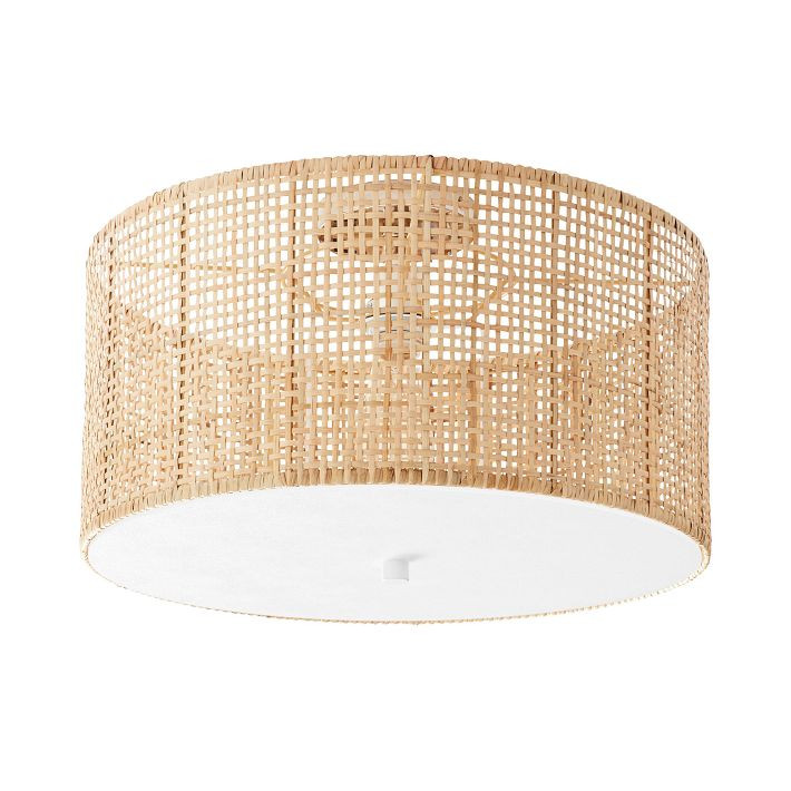 Woven Flush Mount (18") | Pottery Barn Teen