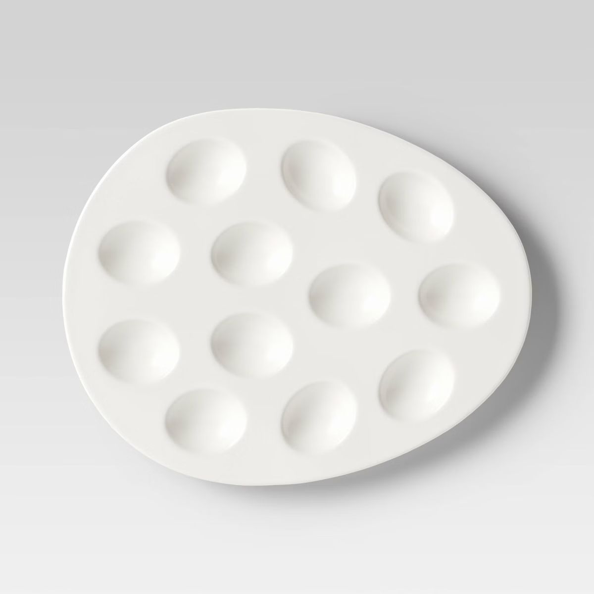 11.25"x13.75" Stoneware Deviled Egg Serving Platter - Threshold™ | Target