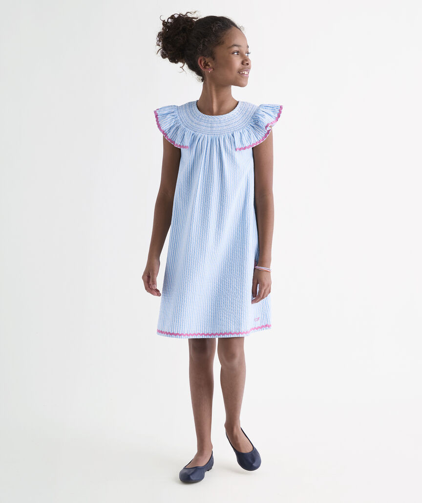 Girls' Regan Seersucker Dress | vineyard vines