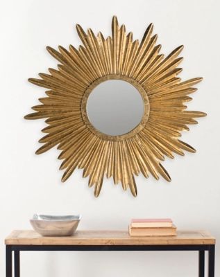 Safavieh Josephine Sunburst Mirror, Antique Gold | Ashley Homestore