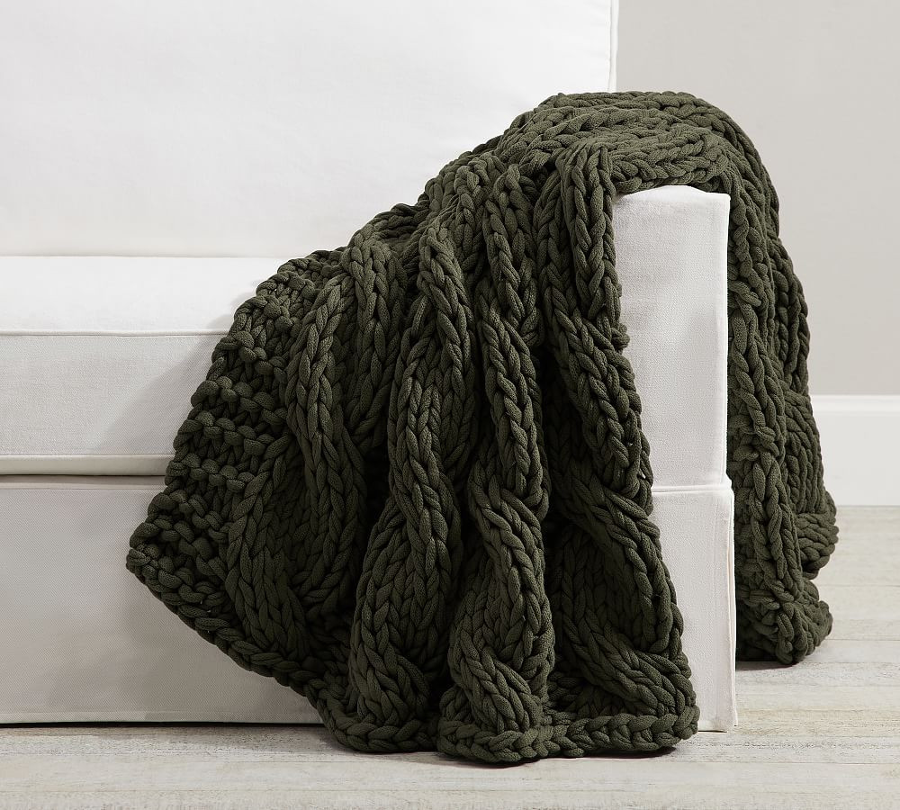 Colossal Handknit Throw | Pottery Barn (US)