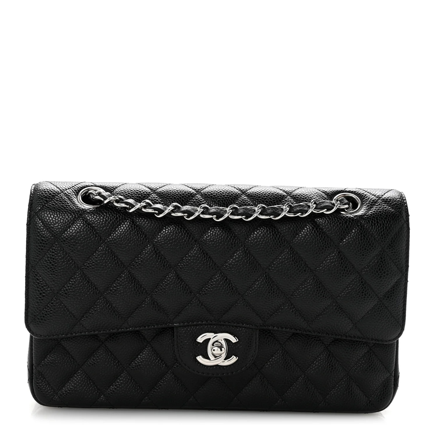 Chanel Caviar Quilted Medium Double Flap Black 1917941 | FASHIONPHILE (US)