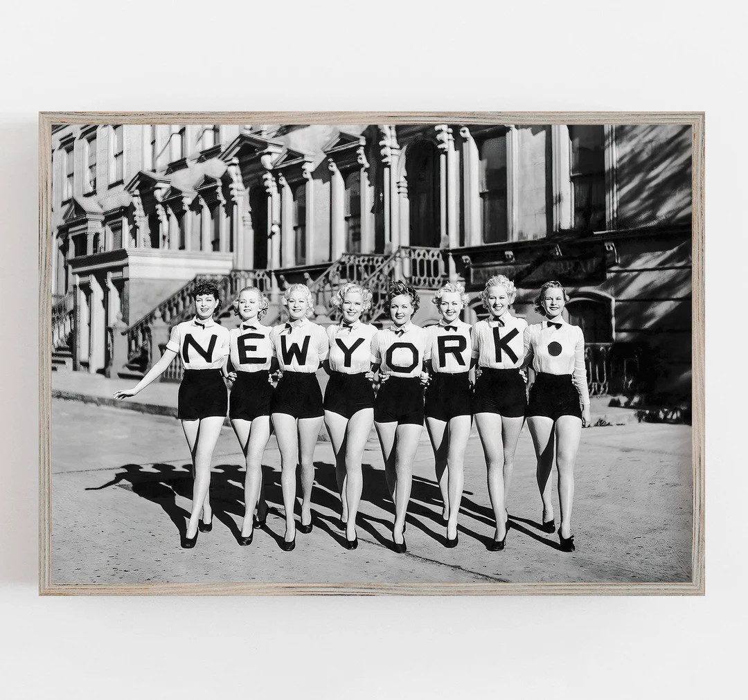 New York Chorus Line, Black and White Art, Vintage Wall Art, New York Dancers, DIGITAL DOWNLOAD, ... | Etsy (US)