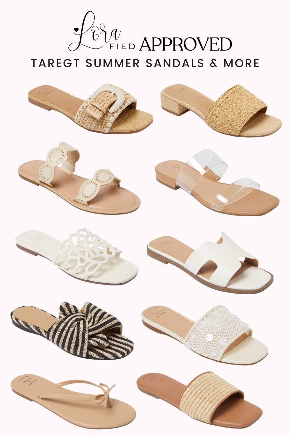 Affordable summer sandals from Target 😍☀️