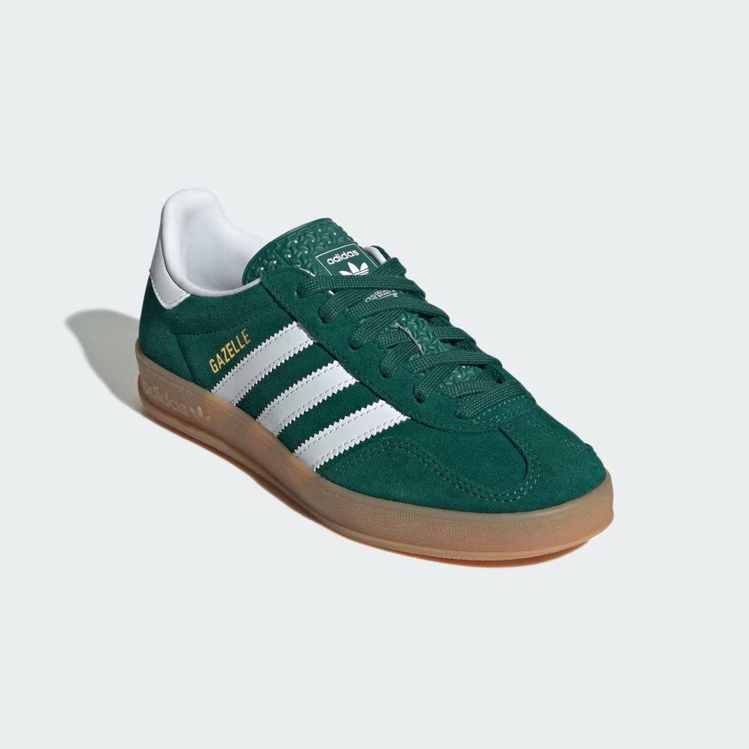 Gazelle Indoor Shoes Kids Green 6 - Kids Originals Shoes | adidas (US)