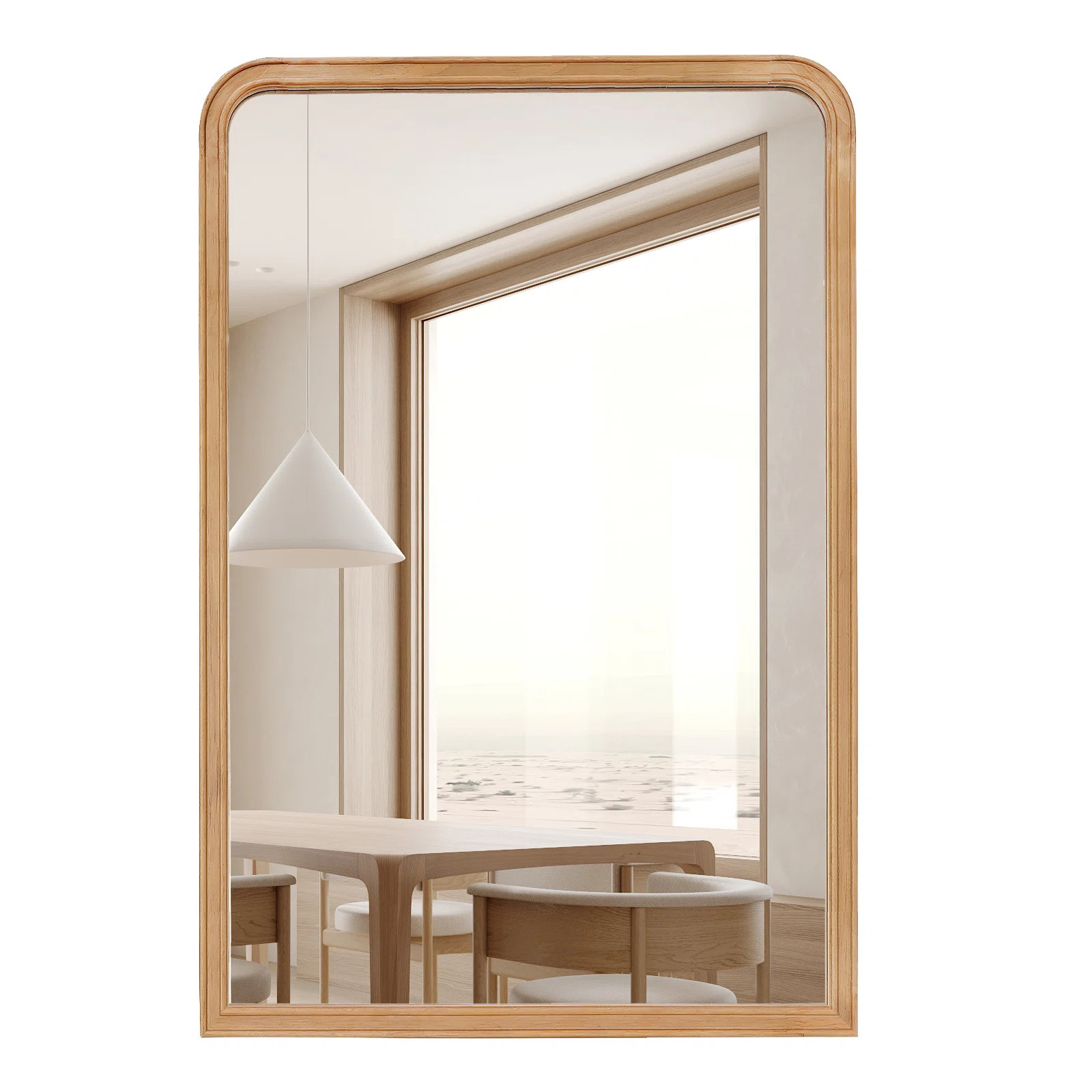 Ancell Solid Wood Rectangle Mirror | Birch Lane