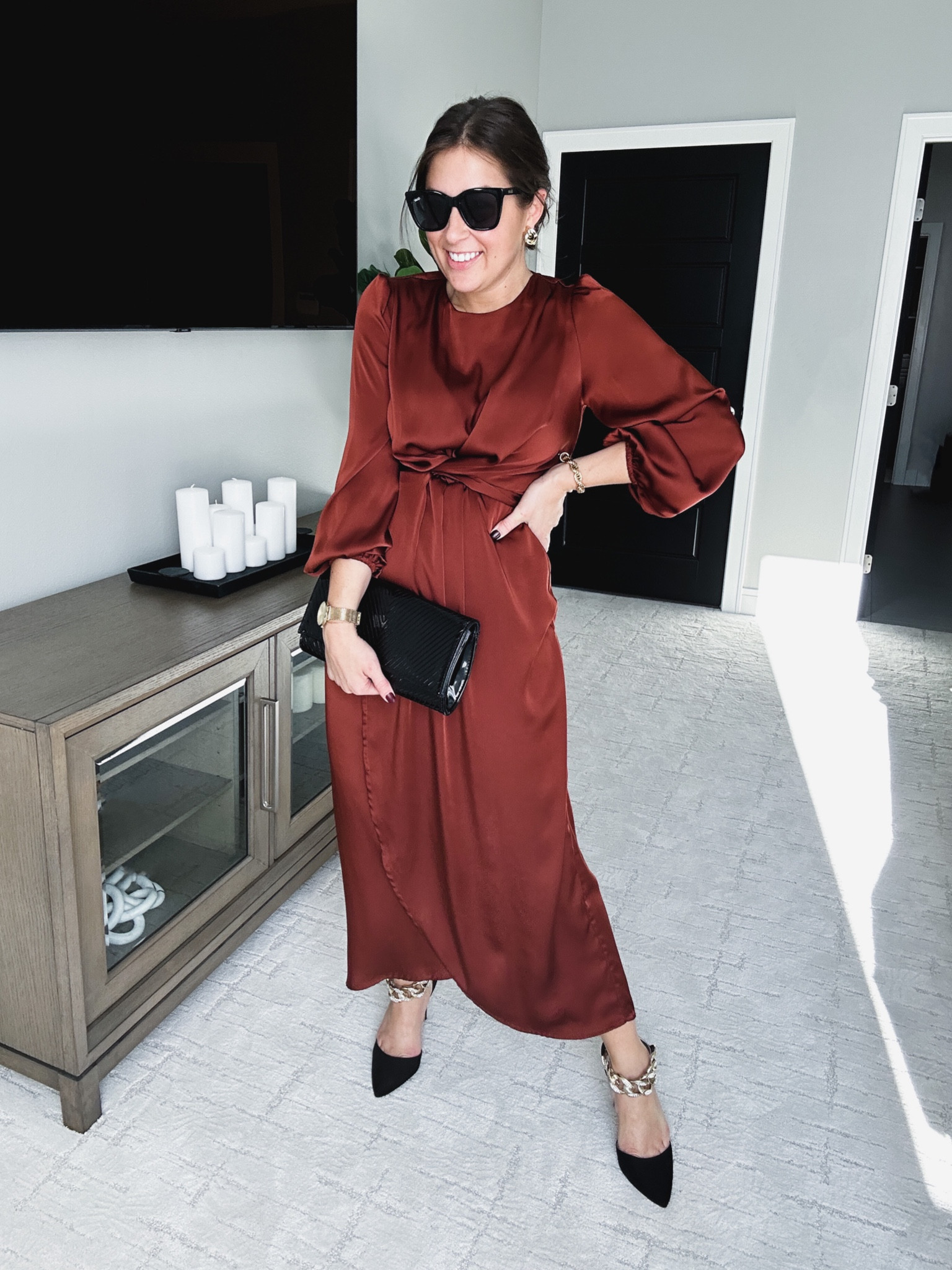 TTS small in this “terracotta rust” dress from Amazon 🤍

#LTKHoliday #LTKSeasonal #LTKwedding