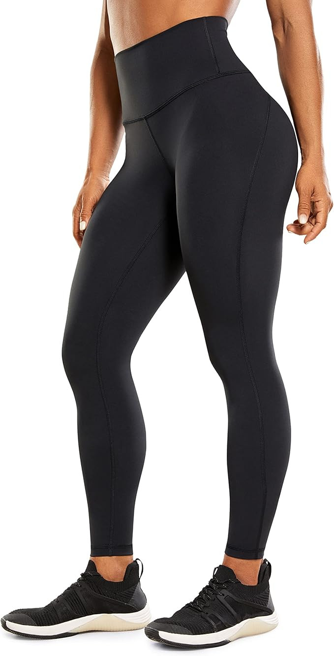 CRZ YOGA Ulti-Dry Workout Leggings for Women 25'' - High Waisted Yoga Pants 7/8 Athletic Running ... | Amazon (US)