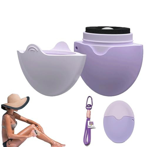 Sunscreen Applicator,Sunblock Buddy Brush with Protective Case,Sun Lotion Applicator Sun Cream Brush Set For Kids, Adults & Families (PURPLE) | Amazon (US)