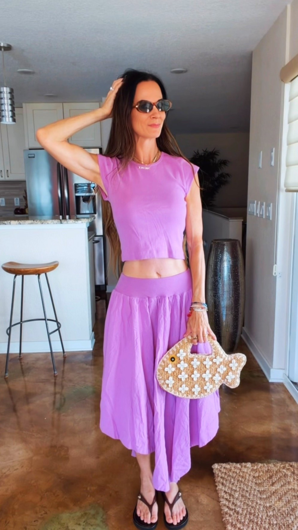 This color had me at hello. 💜✨

The second I put on this set, I knew it was coming home with me. The flirty skirt, the easy cropped tee, the prettiest shade of lilac, and pockets (because we love a functional queen).

It’s giving summer brunch, beach town strolls, farmers market Saturdays, and “I just threw this on” energy… even though it looks like I tried. 😉

#NicoleColeeStyle #FreePeopleStyle #SummerStyle #Over40Fashion #OOTD

#LTKdayinmylife #LTKgrwm #LTKootd