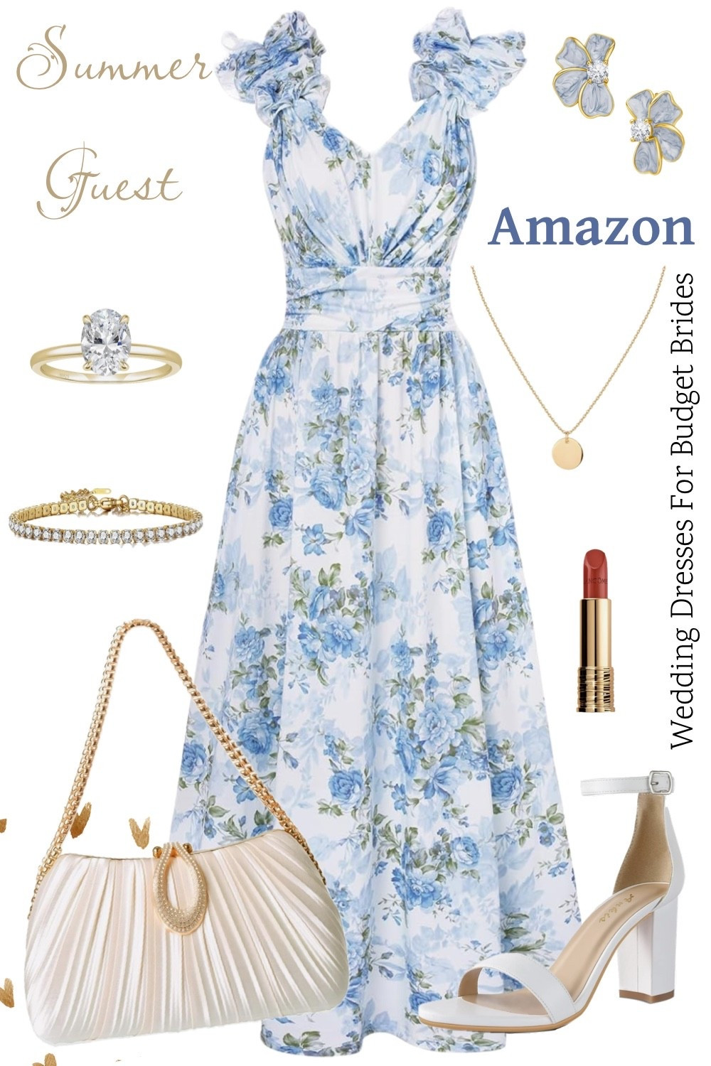 Summer wedding guest outfit, all from Amazon.

Wedding guest dress summer, summer outfits, summer dresses, date night outfits, blue sundresses, outdoor wedding, garden wedding.

#LTKWedding #LTKSeasonal