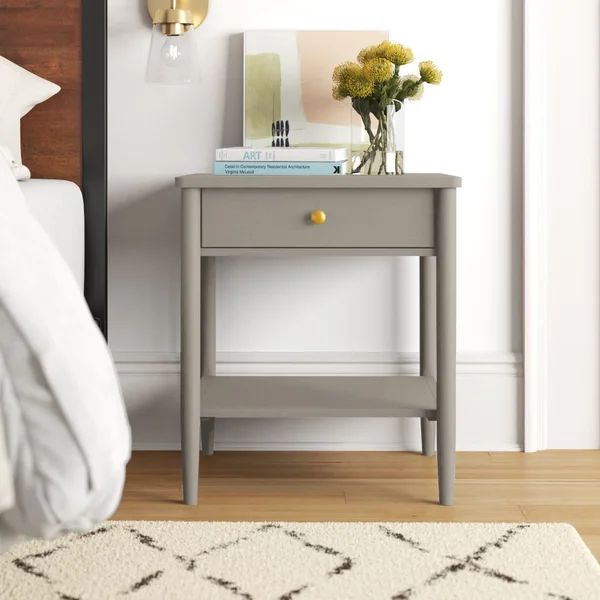 Nickens Solid + Manufactured Wood Nightstand | Wayfair North America