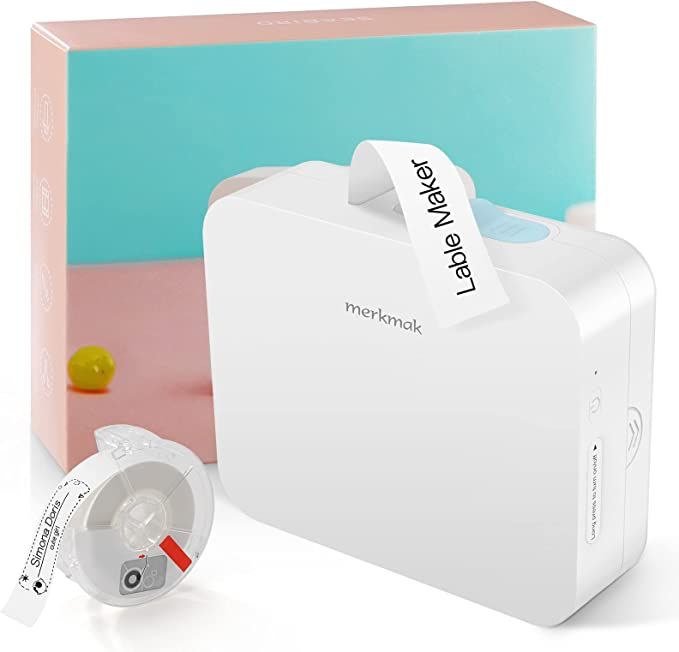 Label Maker Machine with Tape, Bluetooth Mini Label Printer Included Multiple Templates, Merkmak ... | Amazon (US)